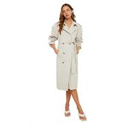 TRENDYOL Damen Trendyol Archbreaker Detaillierter Wasser der Lange Trenchmantel Trench Coat, Beige, 38 EU