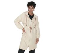 TRENDYOL Damen Trendyol Damen Regular Basic Plain Webstoff Regenmantel Coat, Beige, 38 EU