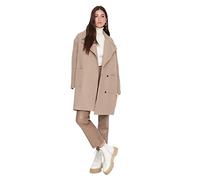 TRENDYOL Damen Trendyol Damen Regular Parkas Plain Webstoff Mantel Coat, Beige, 42 EU