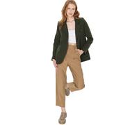 TRENDYOL Damen Trendyol Damen Regular Zweireihig Plain Webstoff Blazer Coat, Khaki, 36 EU