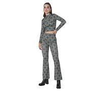 TRENDYOL Damen Trendyol Herren Hoher Bund Flared Hose Pants, Khaki, XL EU