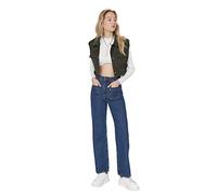 TRENDYOL Damen Trendyol Herren Mittlerer Bund Wide Leg Jeans, Blau, 40 EU