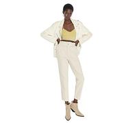 TRENDYOL Damen Trendyol Herren More Sustainable Mittlerer Bund Mom Jeans Jeans Normal Waist Denim Mom Light Blue Jeans, Ecru, 42