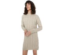 TRENDYOL Damen Trendyol Kvinde almindelig standard strikket kjole med rund hals Dress, Greige, L EU
