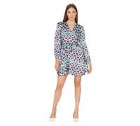 Trendyol Damen Trendyol Woman Mini Skater V-Neck Woven Dress Kleid, Multi-Color, 40 EU