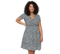 Trendyol Damen Trendyol Women Plus Size Mini A-line Slim fit Knit Plus Size Dress Trendyol Damen Plus Size Mini A-Linie Slim Fit Strickkleid in Übergröße, Black,