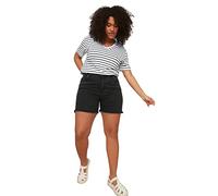 Trendyol Damen Trendyol Women Plus Size Normal Waist Skinny fit Skinny Plus Size Shorts & Bermuda Pants, Black,