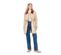 TRENDYOL Damen Trendyol Women's Oversize Puffer Plain Woven Fabric Winter Jacket Coat, Beige, XS EU