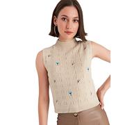 TRENDYOL Damen Twoaw23sv00168/Bej Sweater, Beige, M EU