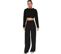 trendyol Marlenehose in Schwarz - Größe L | Damenhosen