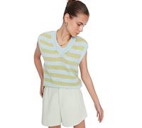 TRENDYOL Damen V -Neck Knitwear Sweater, Hellblau, M EU