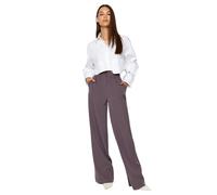 TRENDYOL Damen Wide Leg Anthracite Woven Trousers - Twoaw22pl0139 Pants, Anthracite, Einheitsgröße EU