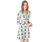 Trendyol Damen Woman Midi A-Linie zweireihig Webstoff Kleid, Mehrfarbig, M