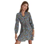 Trendyol Damen Woman Mini Standard High Neck Woven Dress Kleid, Multi-Color, 36