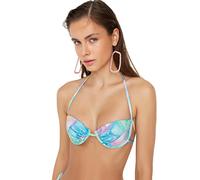 Trendyol Damen Women Beachwear Balcony Knit Bikini Top Baby Badebekleidung, Very colorful, 42