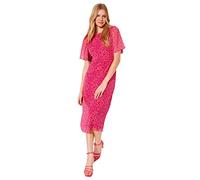 Trendyol Damen Women Midi A-line Regular fit Woven Dress Damen Midi A-Linie Regular Fit Webkleid, Fuchsia,