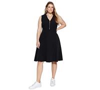 Trendyol Damen Women Relaxed fit Woven Dress Maxi-Skater, entspannte Passform, gewebtes Plus-Size-Kleid, Black, xx_l