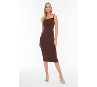 Trendyol Femmes Col Col Corps conique Midi Robe XS