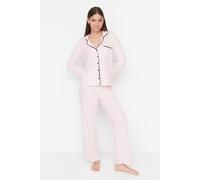 Trendyol Femmes Col de chemise Pyjama Ensemble 2 pieces M