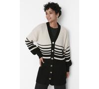 Trendyol Femmes Col en V Ballon Manches Cardigan modeste S