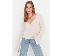 Trendyol Femmes Col en V Chandail S