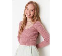 Trendyol Femmes Col en V Manches raglan Chandail S