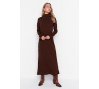 Trendyol Femmes Col roulé Changement Maxi Robe modeste