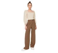 TRENDYOL Frau Mittlerer Bund Wide Leg Wide Leg Hose, 34