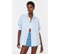 trendyol Hemd in Hellblau - Größe 40 | Damen Blusen
