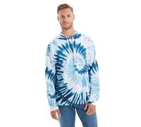 Trendyol Herren Rundhalsausschnitt, Farbverlauf, Oversize Sweatshirt, blau, M