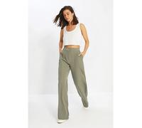 TRENDYOL Damen Trendyol Offene -Gerader bukser Pants, Helles Khaki, 42 EU