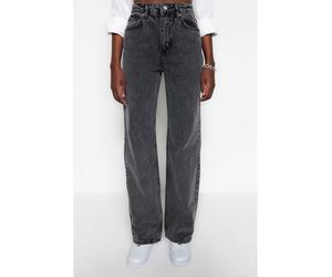 trendyol Jeans - Comfort fit - in Anthrazit - Größe 42 | Damenjeans