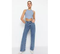 trendyol Jeans - Comfort fit - in Blau - Größe 38 | Damenjeans
