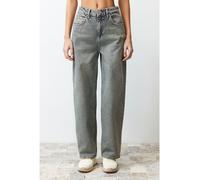 trendyol Jeans - Comfort fit - in Grau - Größe 42 | Damenjeans