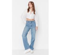 trendyol Jeans - Comfort fit - in Hellblau - Größe 34 | Damenjeans