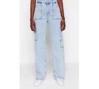 trendyol Jeans - Comfort fit - in Hellblau - Größe 34 | Damenjeans