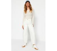 trendyol Jeans - Comfort fit - in Weiß - Größe 38 | Damenjeans