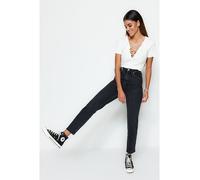 Trendyol Collection Schwarze, Schmale Mom-jeans Mit Hoher Taille für Damen - 34
