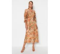 trendyol Kleid in Apricot - Größe 36 | Damen Kleider