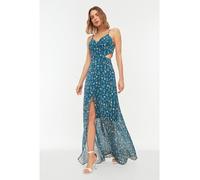 Trendyol mehrfarbiges, detailliertes Kleid, 40