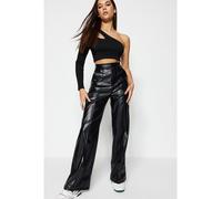 trendyol Kunstlederhose in Schwarz - Größe M | Damenhosen