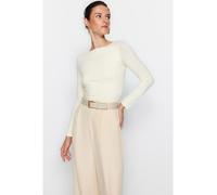 trendyol Longsleeve in Creme - Größe M | Damen Tops
