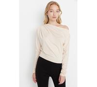 trendyol Longsleeve in Creme - Größe S | Damen Tops
