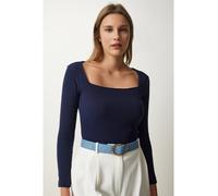 trendyol Longsleeve in Dunkelblau - Größe S/M | Damen Tops
