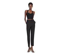 TRENDYOL Man High Waist Fitted Pants, Black, 38