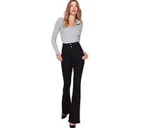 Trendyol Man High Waist Flare Jeans, Black, 36