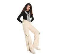 Trendyol Man High Waist Wide Leg Sweatpants, Beige, L