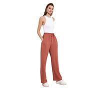 Trendyol Man Loungewear High Waist Wide Leg Pants, Dusty Rose, 34