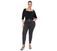 Trendyol Man Plus Size High Waist Plus Size Jeans, Gray, 42
