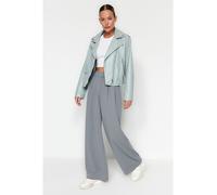 trendyol Marlenehose in Grau - Größe L | Damenhosen